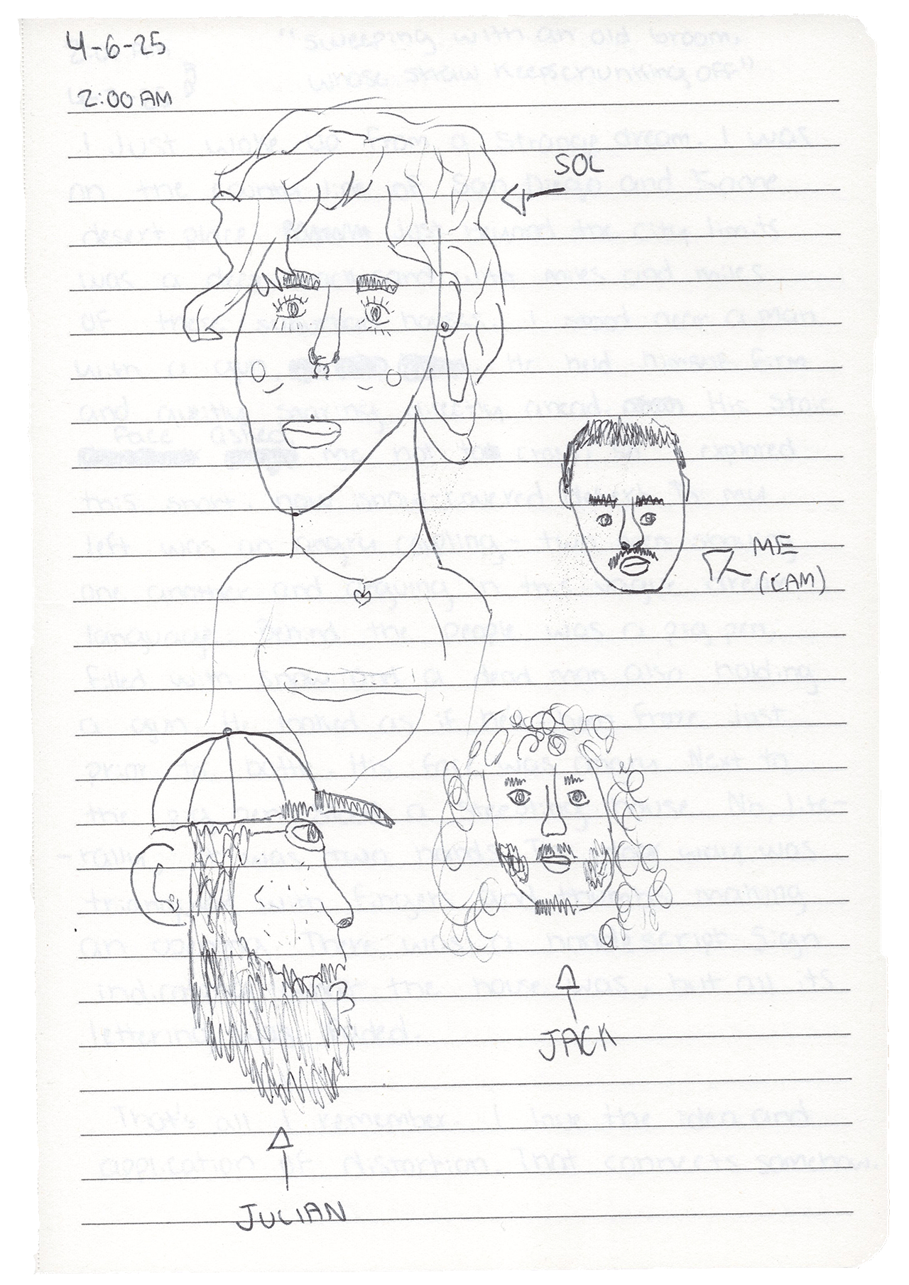 letter and/or sketch