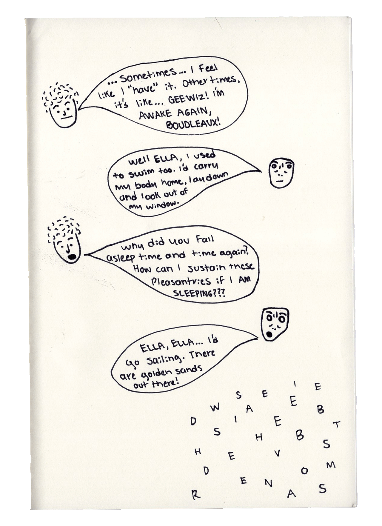 letter and/or sketch