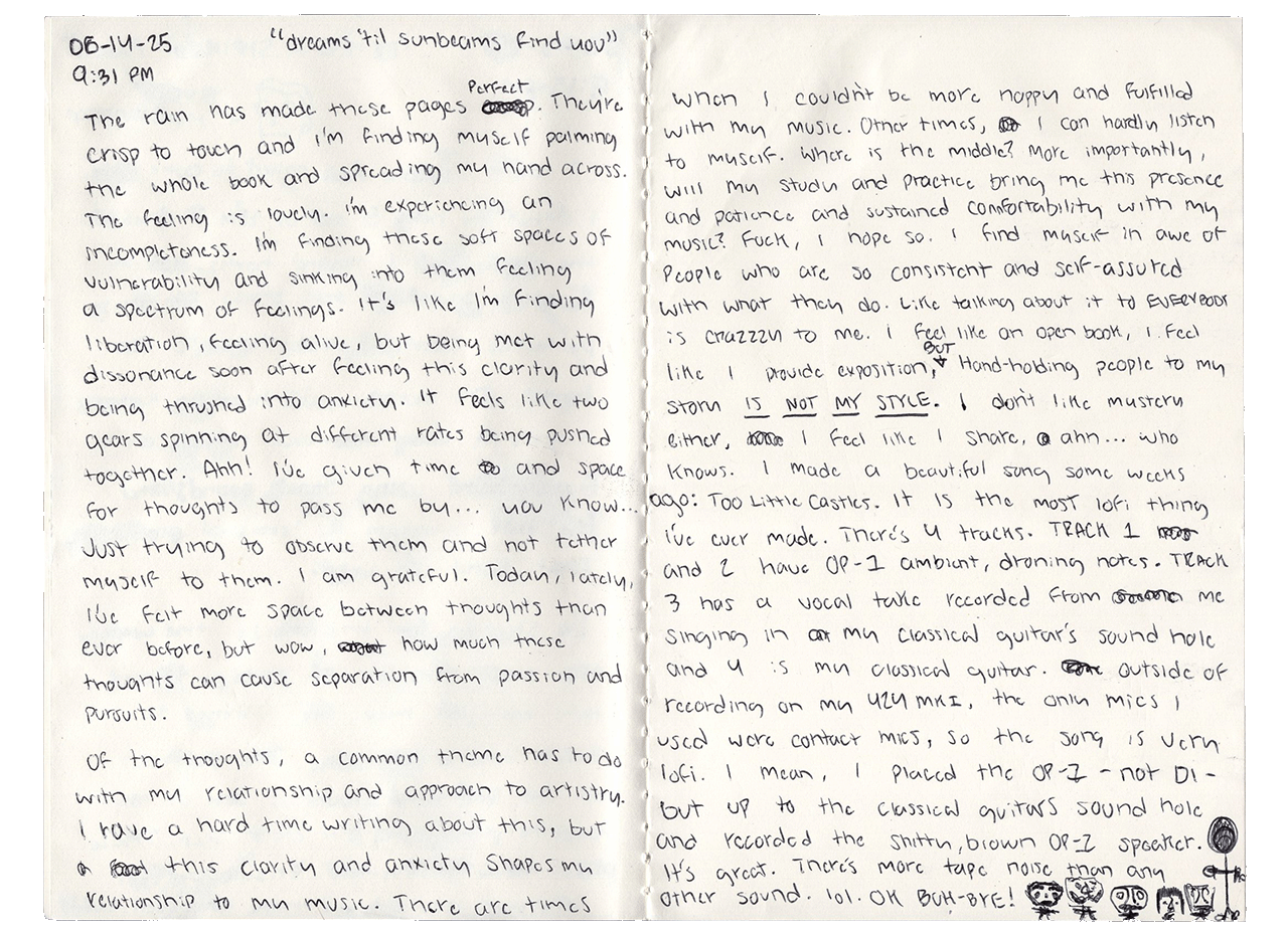 letter and/or sketch