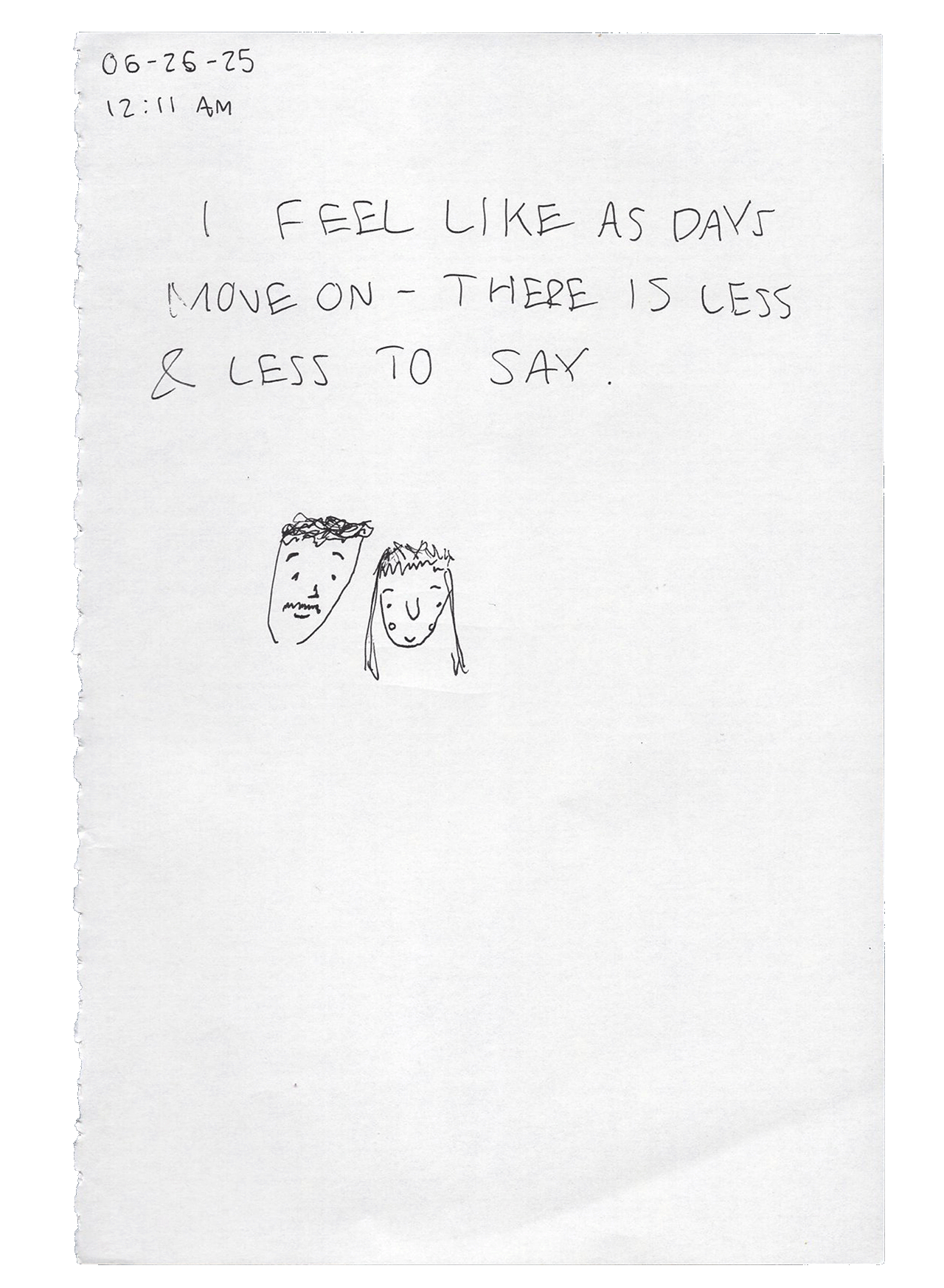 letter and/or sketch
