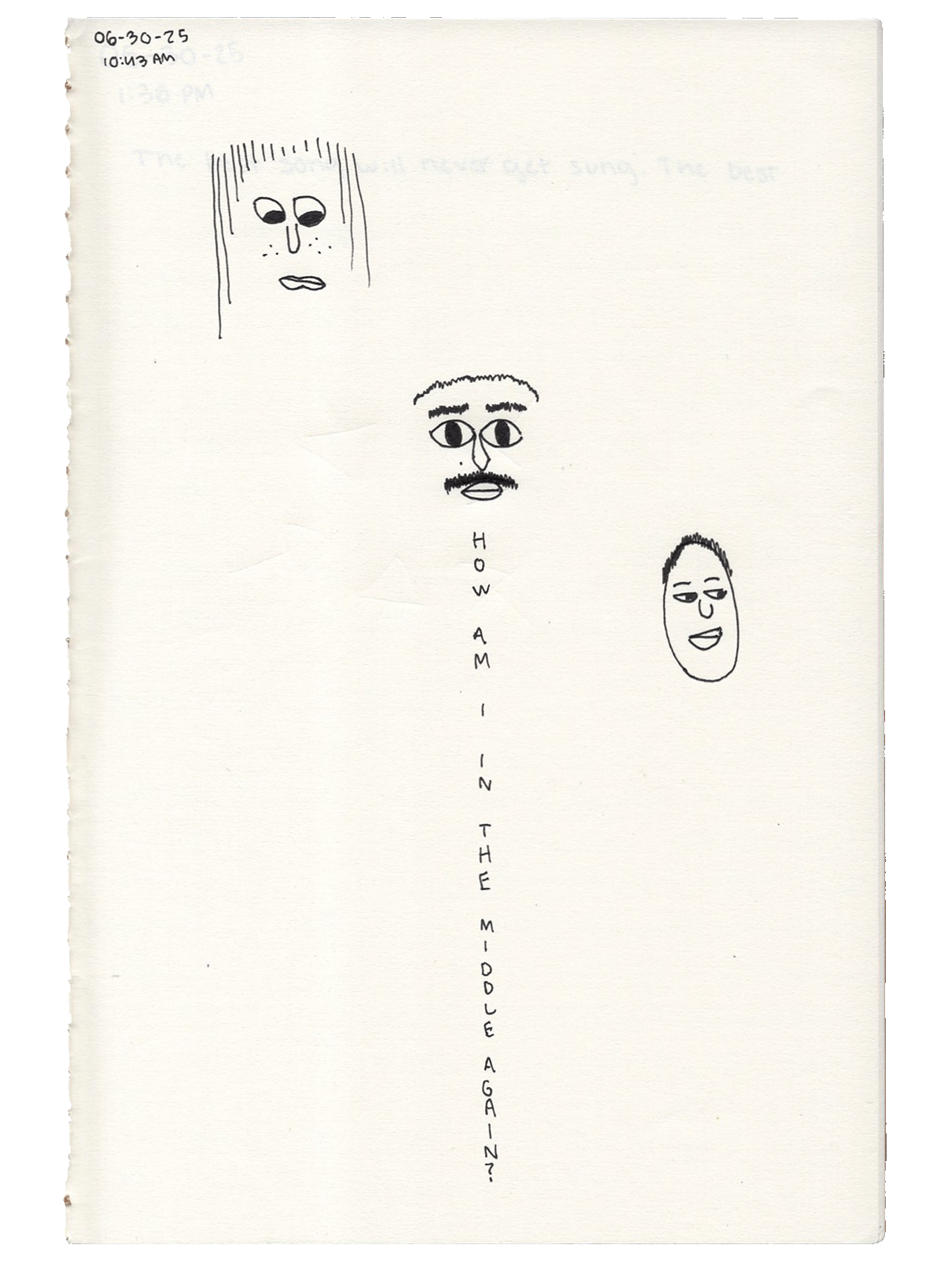 letter and/or sketch