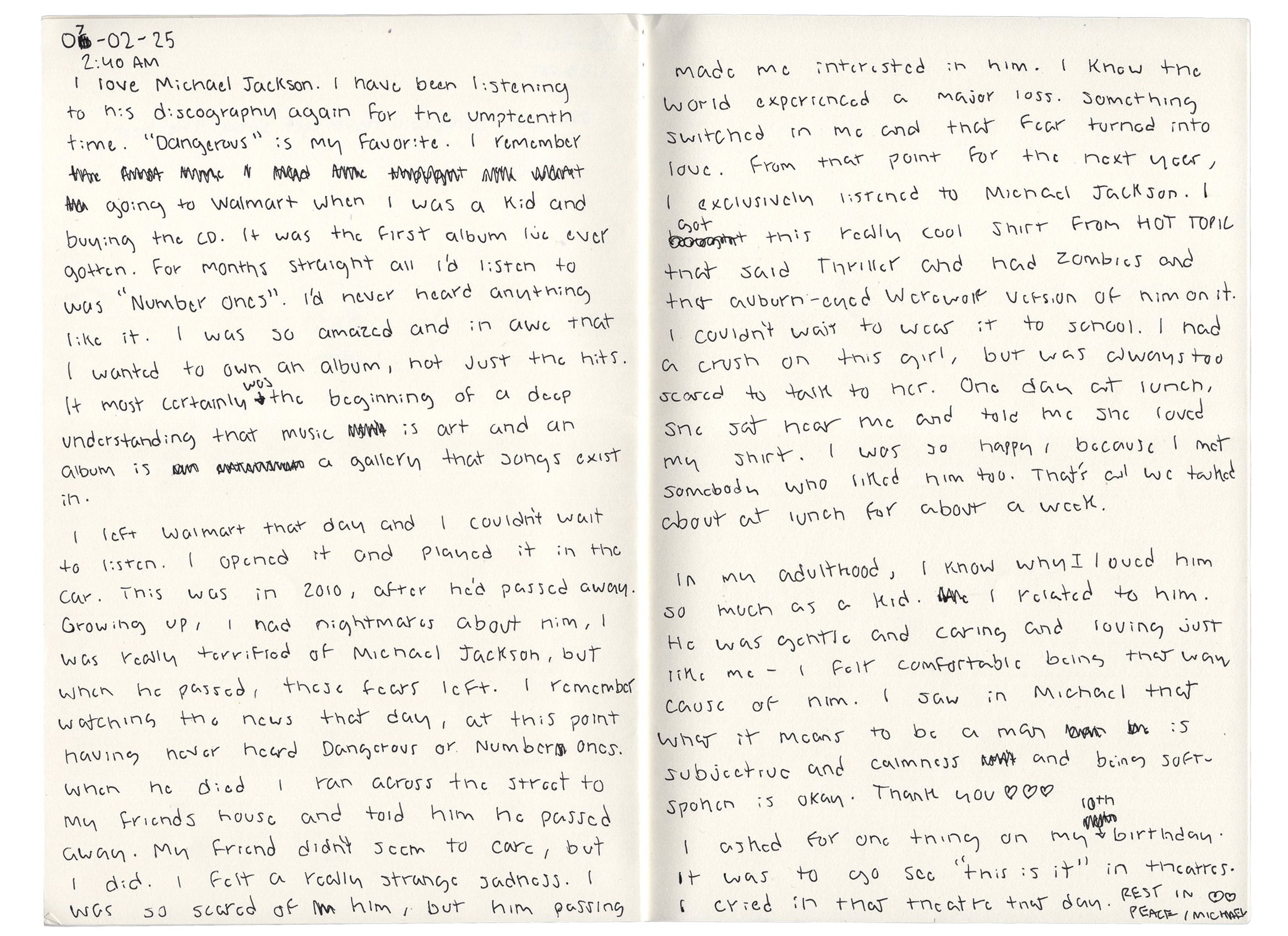 letter and/or sketch