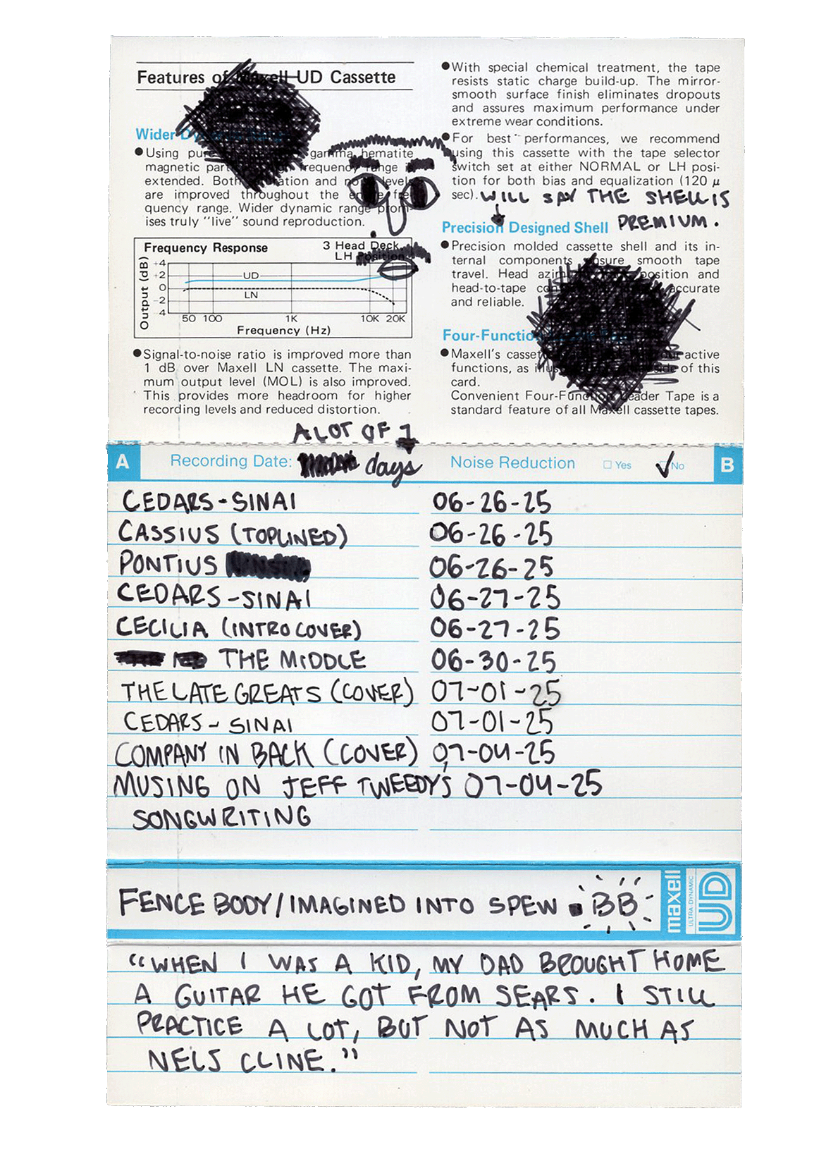 letter and/or sketch