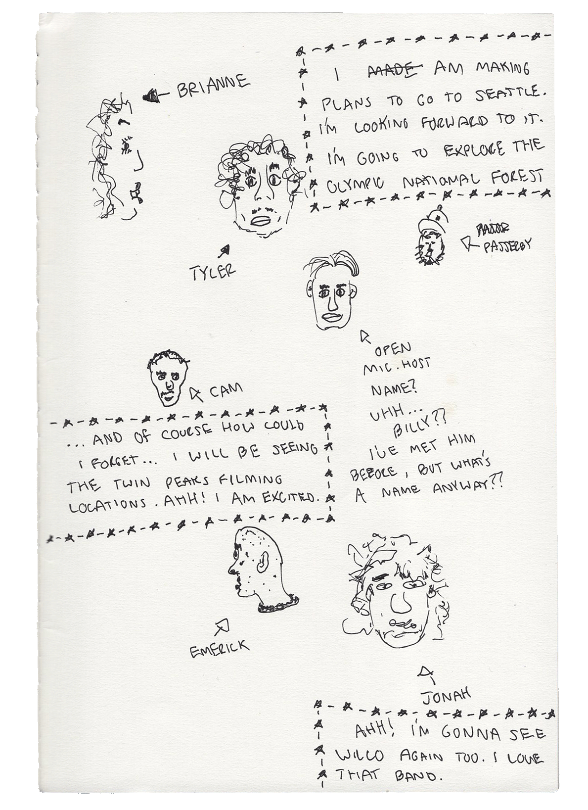 letter and/or sketch