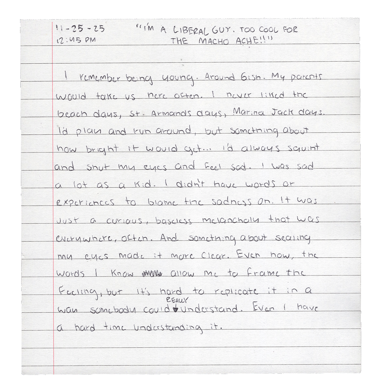 letter and/or sketch